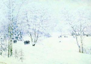 Сочинение по картинам Юона «Волшебница-зима» и «Русская зима. Лигачево»